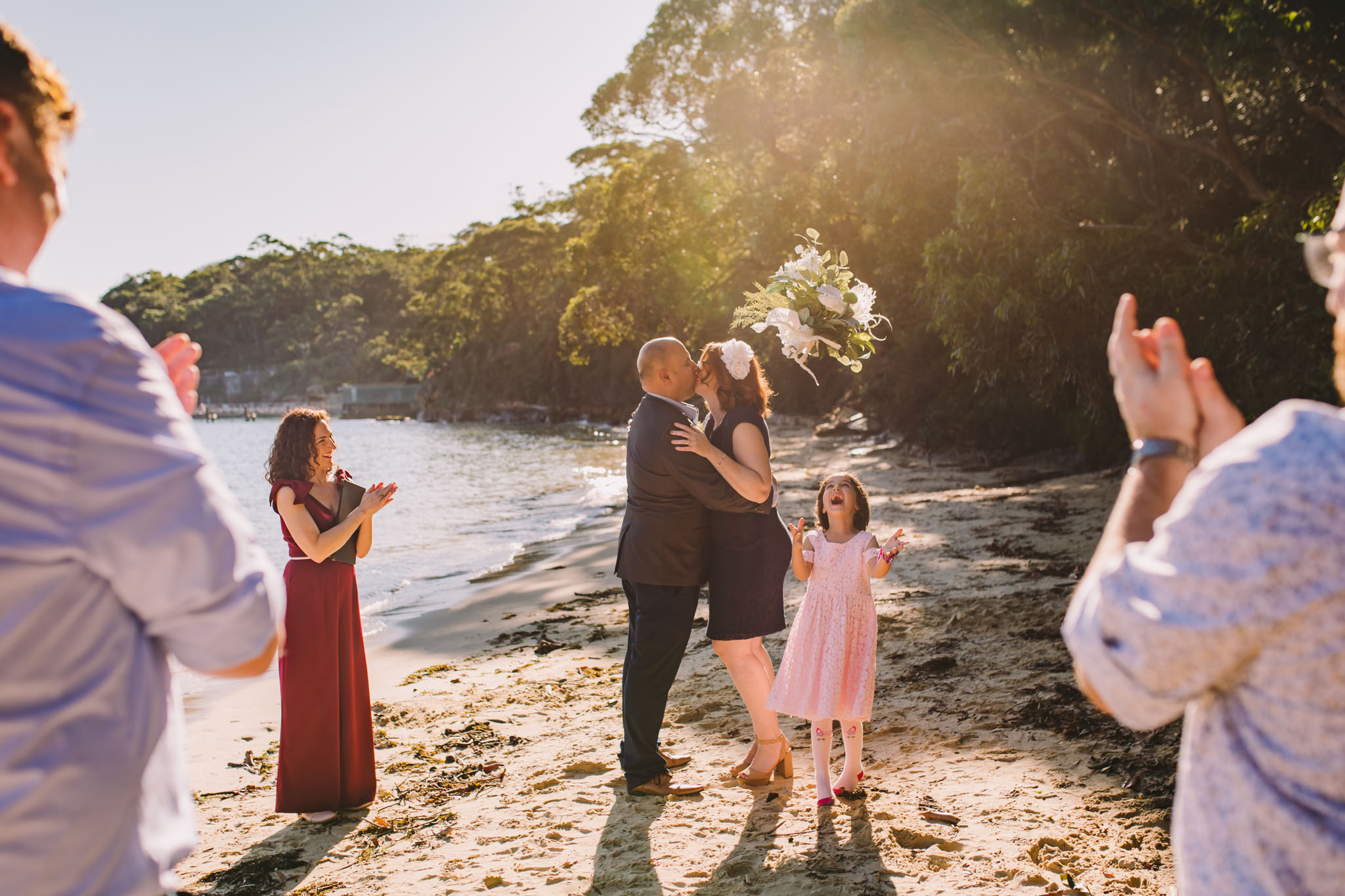 bite size sydney weddings elopements athol bay beach